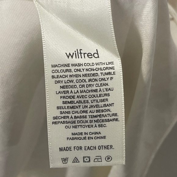 Wilfred Aritzia Women's Light Birch Sleeveless Satin Slip Mini Dress Size M - Picture 5 of 5